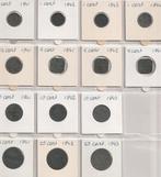 Nederland. Duitse bezetting WOII. 1, 2½, 5, 10 & 25 cent, Postzegels en Munten, Munten | Nederland