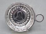 Wijnproefschaaltje - .800 zilver - Met slanghandvat, Antiek en Kunst