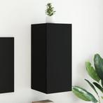 vidaXL Tv-wandmeubel met LED-verlichting 30,5x35x70 cm zwart, Huis en Inrichting, Kasten | Televisiemeubels, Verzenden, Nieuw