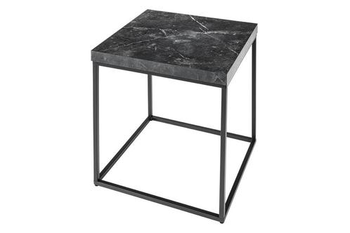 Side table ARCHITECTURE 45cm antraciet marble - 44758, Huis en Inrichting, Tafels | Sidetables, Ophalen of Verzenden