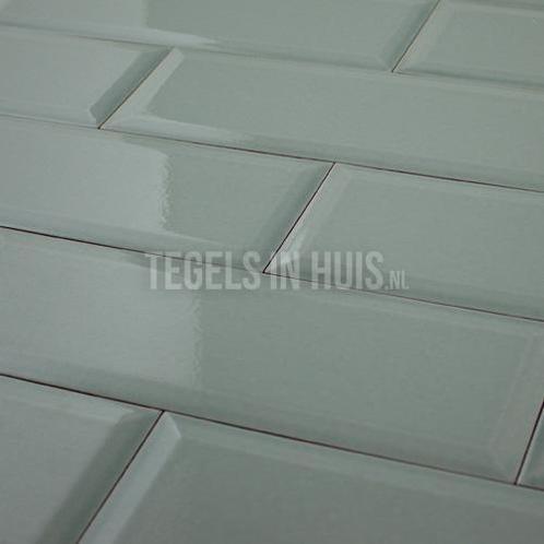 Metro wandtegel 10x30 havana craquele aquamarine groen, Doe-het-zelf en Verbouw, Tegels, Wandtegels, Nieuw, 10 m² of meer, Keramiek