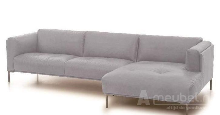 Loungebank Bern - loungebanken - Zilver, Huis en Inrichting, Banken | Bankstellen, Nieuw, Leer