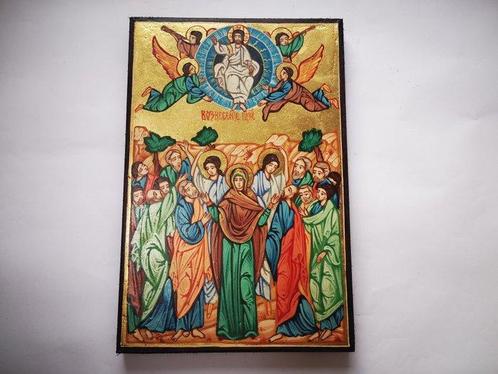Icoon - Opstanding van Christus, Mooie handbeschilderde, Antiek en Kunst, Antiek | Boeken en Bijbels