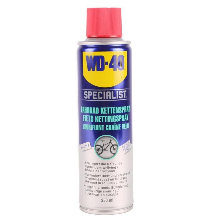 WD40 Kettingvet voor alle weersomstandigheden - 250 ml -..., Fietsen en Brommers, Fietsonderdelen, Algemeen, Derailleur of Ketting