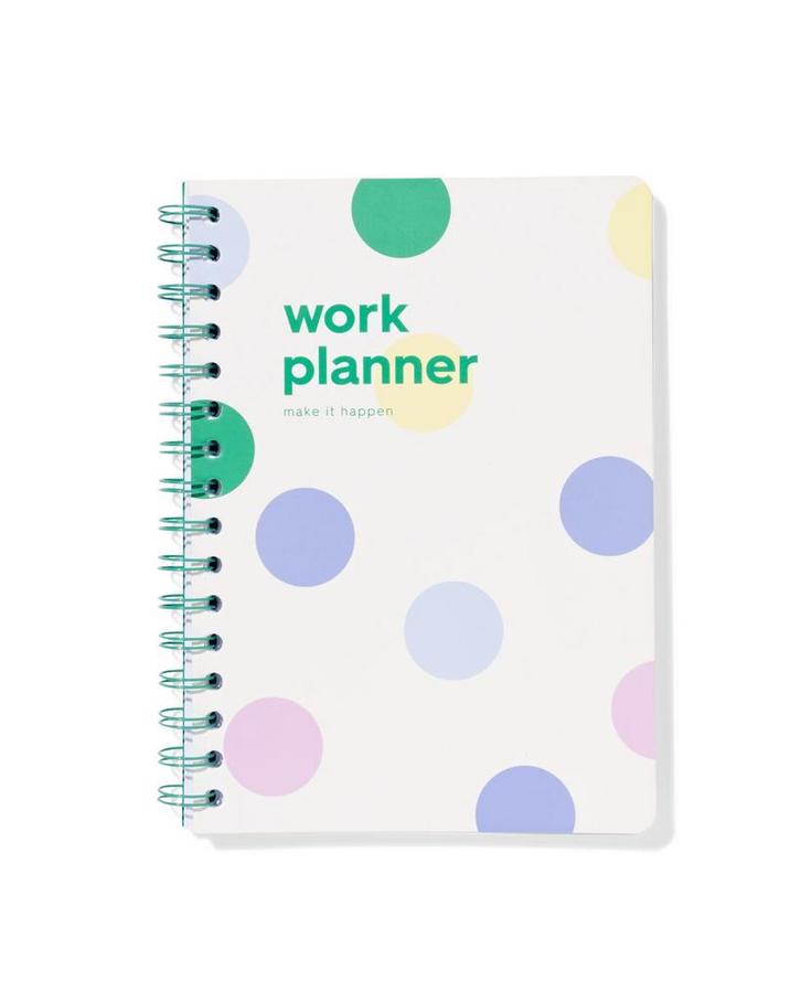 HEMA Werkplanner met spiraal 21x15, Diversen, Agenda's, Nieuw, Verzenden