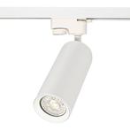 LED 1-fase Railspot met GU10 fitting | Wit, Huis en Inrichting, Lampen | Spots, Nieuw, Ophalen of Verzenden, Metaal of Aluminium