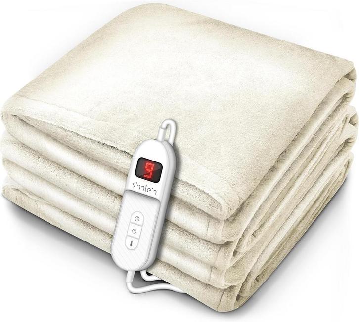 sinnlein® Elektrische deken van pluche, 180 x 130 cm, elektr, Huis en Inrichting, Overige Huis en Inrichting, Nieuw, Verzenden