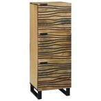 vidaXL Highboard 40x33,5x110 cm Massief Mangohout, Huis en Inrichting, Woonaccessoires | Cd- en Dvd-rekken, Verzenden, Nieuw