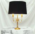 Lamp - Bouillotte - Louis XVI-stijl - Messing, Textiel,