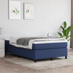 vidaXL Boxspring met matras stof blauw 120x200 cm, Nieuw, Twijfelaar, 120 cm, 200 cm