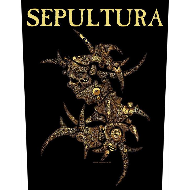 Sepultura Discography - Rugpatch, Verzamelen, Muziek, Artiesten en Beroemdheden, Kleding, Nieuw, Ophalen of Verzenden