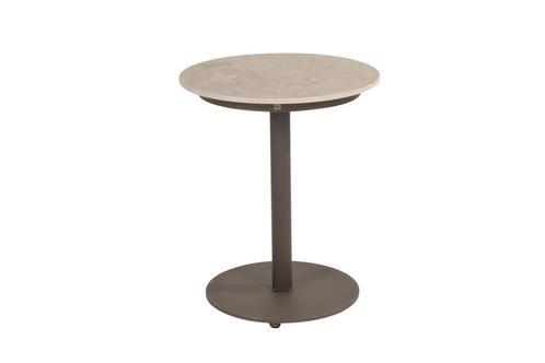 4 Seasons Outdoor Boaz koffietafel - terre/keramiek -  Ø45, Tuin en Terras, Tuintafels, Nieuw, Overige materialen, Rond, Verzenden
