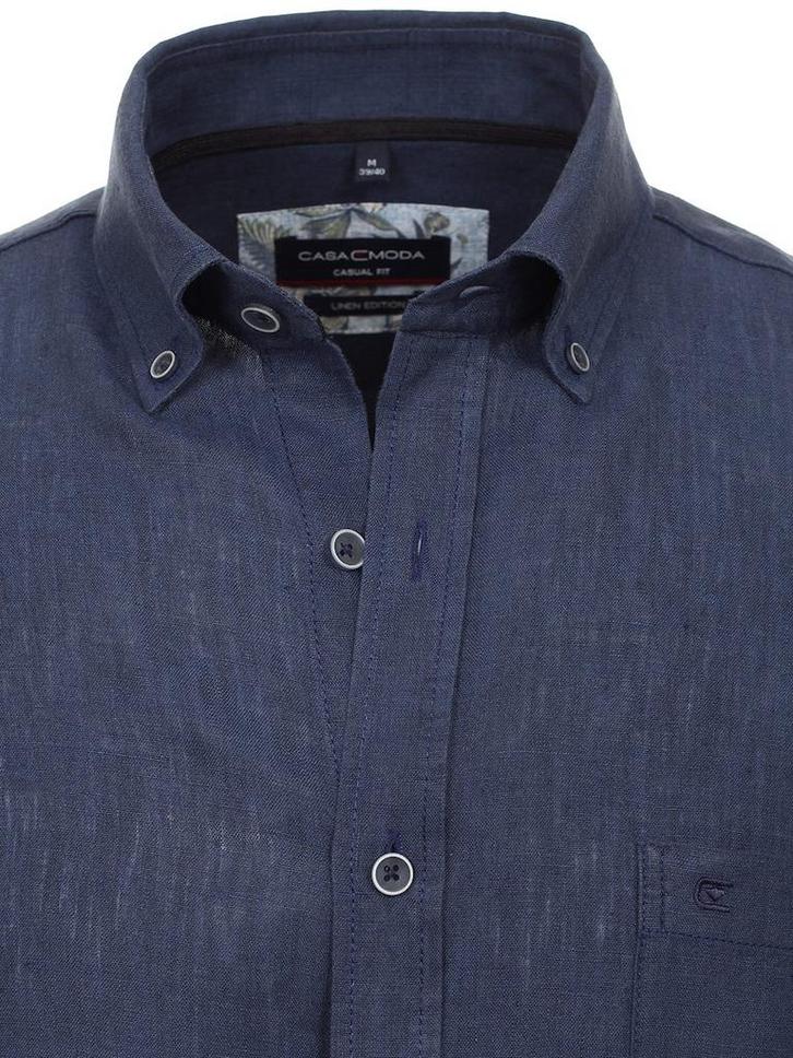 Casa Moda Blauw Linnen Overhemd Button Down Boord, Kleding | Heren, Overhemden, Blauw, Nieuw, Verzenden