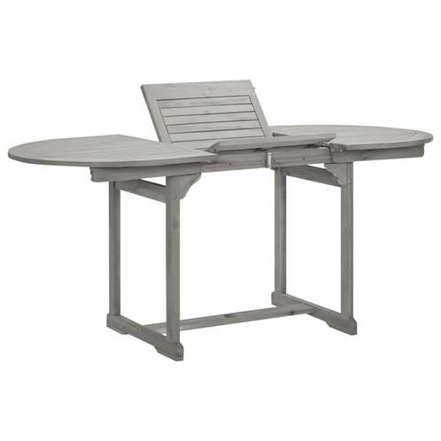 vidaXL Tuintafel (120-170)x80x75 cm massief acaciahout, Tuin en Terras, Tuintafels, Nieuw, Hout, Verzenden