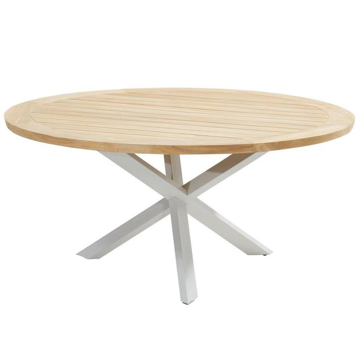 Prado dining tuintafel 160øx75 cm rond teak frozen Taste 4SO, Tuin en Terras, Tuintafels, Nieuw, Ophalen of Verzenden