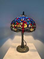 Stile Tiffany - Tafellamp - Glas-in-lood, Antiek en Kunst, Curiosa en Brocante