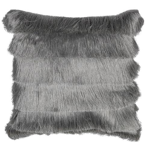 kussen franjes zilver 45x45cm, Huis en Inrichting, Woonaccessoires | Overige, Verzenden