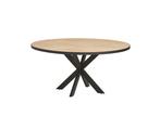 Ronde eiken eettafel Bern Ø100 cm Visgraat - Naturel, Ophalen of Verzenden, Nieuw