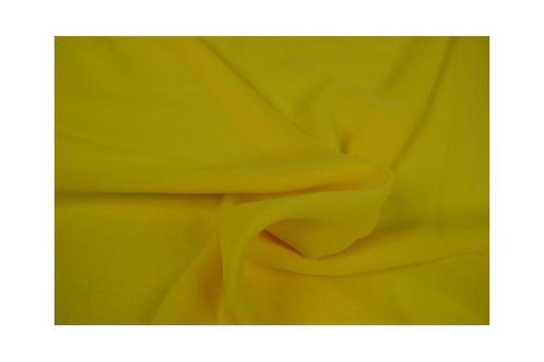 15 meter chiffon stof - Geel, Hobby en Vrije tijd, Stoffen en Lappen, 120 cm of meer, 200 cm of meer, Geel, Nieuw, Polyester, Ophalen of Verzenden