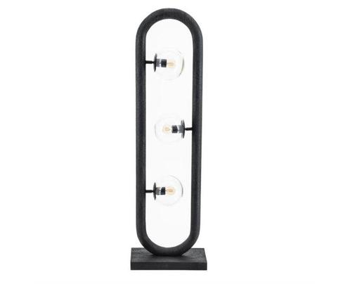 Vloerlamp Eris Zwart | BY-BOO, Huis en Inrichting, Lampen | Vloerlampen, Nieuw, Ophalen of Verzenden