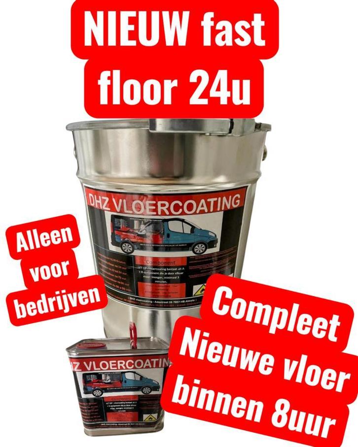 120m2 2K Epoxy GARAGEVLOER coating - Werkplaats Betoncoating, Doe-het-zelf en Verbouw, Verf, Beits en Lak, 20 liter of meer, Wit