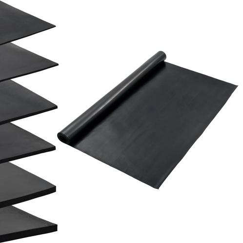 vidaXL Vloermat anti-slip 1 mm glad 1,2x2 m rubber, Doe-het-zelf en Verbouw, Vloerdelen en Plavuizen, Nieuw, Verzenden