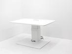Zit-zit bureau - Projecttafel Gispen - 140x85cm - wit -, Huis en Inrichting, Bureaus, Ophalen of Verzenden, Gebruikt
