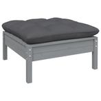 Grijze Tuinvoetenbank v. - Tweedekansje, Perfect!, Hocker, Nieuw, Ophalen of Verzenden, Tuinset