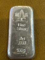 100 gram - Zilver .999 - Silberbarren gegossen (Zonder, Postzegels en Munten, Edelmetalen en Baren