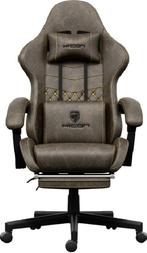 Gaming stoel - Gamestoel - Bureaustoel-Gaming Chair-Bruin, Huis en Inrichting, Bureaustoelen, Ophalen, Bruin, Nieuw, Ergonomisch