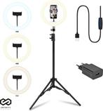 2dekans | Infinity Goods Ring Light Met Statief - LED - 3, Ophalen of Verzenden, Zo goed als nieuw