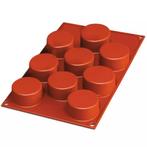 Silikomart Siliconen Bakvorm Cilinder (9x) Ø5x2,7cm, Hobby en Vrije tijd, Taarten en Cupcakes maken, Verzenden, Nieuw