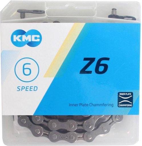 Kmc Ketting Z6 1/2 X 3/32 Inch 114s 5/6 Speed Staal Zilver, Fietsen en Brommers, Fietsonderdelen, Verzenden