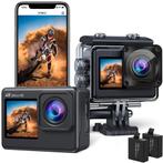 Strex Action Camera 4K 24MP - 60FPS / 30M Waterdicht / WiFi, Audio, Tv en Foto, Actiecamera's, Verzenden, Nieuw