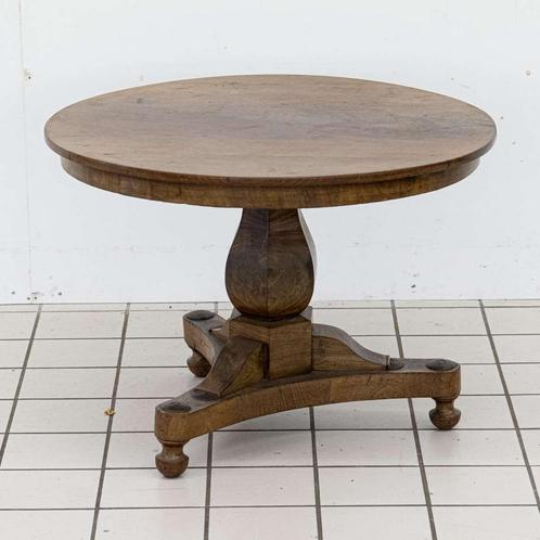 Ronde Bijzettafel Biedermeier, Huis en Inrichting, Tafels | Bijzettafels, Ophalen of Verzenden