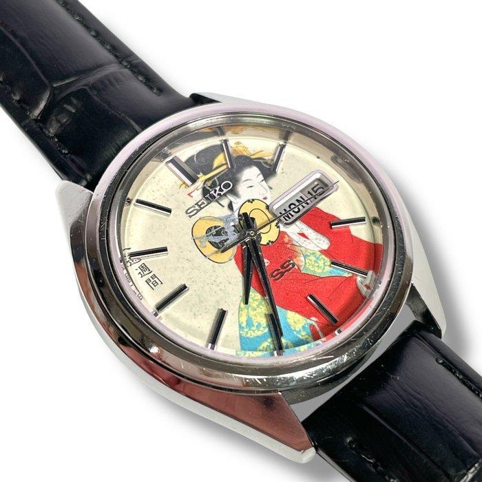 Seiko - 5 Actus SS Dial with Sound of the Drum by Shen, Sieraden, Tassen en Uiterlijk, Horloges | Antiek