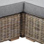 Serva hoek loungeset 4-delig naturel rotan, Tuin en Terras, Ophalen of Verzenden, Nieuw