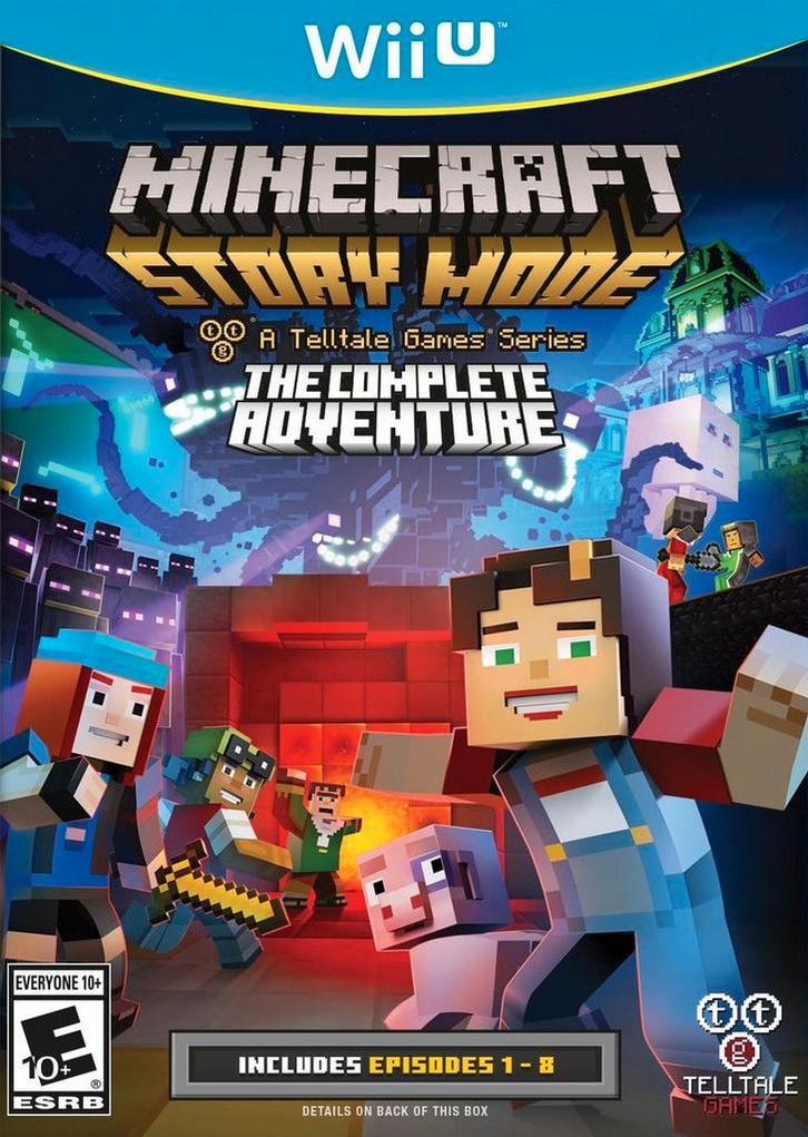 Wii U Minecraft: Story Mode - The Complete Adventure, Spelcomputers en Games, Spelcomputers | Nintendo Wii U, Zo goed als nieuw