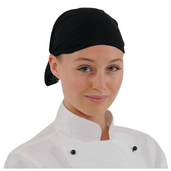 Horeca chef hoofddeksel - zwart, Zakelijke goederen, Horeca | Keukenapparatuur, Nieuw in verpakking, Verzenden