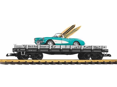 PIKO 38788 Autotransportwagen Beach/Sun&amp;Surf, Hobby en Vrije tijd, Modeltreinen | Overige schalen, Overige typen, Nieuw, Analoog