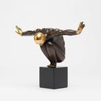 sculptuur, NO RESERVE PRICE - Bronze Statue of an Olympic, Antiek en Kunst