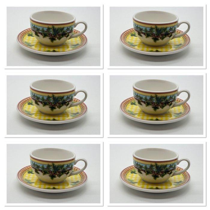 Rosenthal - Versace - Kop en schotel (6) - Espressotasse, Antiek en Kunst, Antiek | Meubels | Tafels