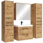 Badkamermeubel Set Etna XL 60 x 35 cm Eiken Badmeubel, Huis en Inrichting, Badkamer | Badkamermeubels, Verzenden, Nieuw, Wastafelkast