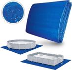 Tillvex Zwembad grondzeil - uv-stabiel - 396x396cm - Blauw, Tuin en Terras, Verzenden, Nieuw