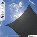 Schaduwdoek 2x3m rechthoek waterdoorlatend Mystic Grey, Tuin en Terras, Nieuw