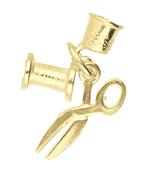 Gouden Naaigarnituur ketting hanger, Verzenden, Nieuw