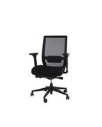 Bureaustoel C02 - Ergonomisch - Zwart (EN-1335 + NPR 1813), Zwart, Nieuw, Ophalen of Verzenden, Bureaustoel