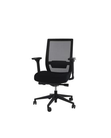 Bureaustoel C02 - Ergonomisch - Zwart (EN-1335 + NPR 1813) beschikbaar voor biedingen