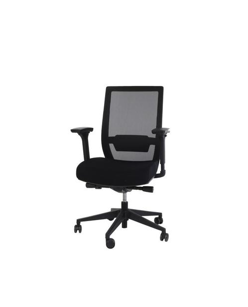 Bureaustoel C02 - Ergonomisch - Zwart (EN-1335 + NPR 1813), Huis en Inrichting, Bureaustoelen, Ergonomisch, Zwart, Nieuw, Bureaustoel