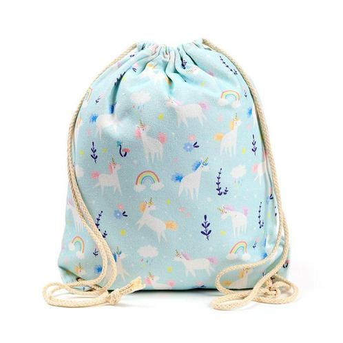 Trekkoordtas/Rugzak - Eenhoorn Magie / Unicorn Magic- Canvas, Sieraden, Tassen en Uiterlijk, Tassen | Rugtassen, Nieuw, Ophalen of Verzenden